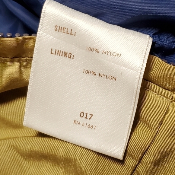 VINTAGE 70s LL Bean Khaki Blue Ribbed Talon Zipper Full-zip Windbreaker Jacket - Picture 15 of 15